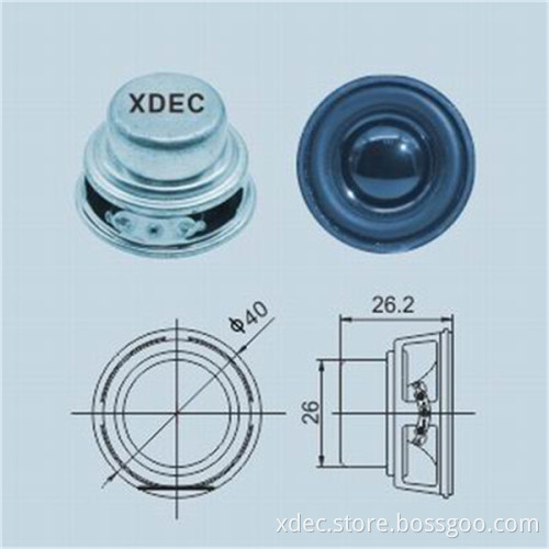 Full range waterproof multimedia speaker 40mm 4ohm 5W